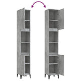 Bathroom Cabinet Concrete Grey 30x30x190 cm Engineered Wood - Extra Image