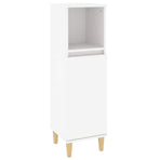 Bathroom Cabinet White 30x30x100 cm Engineered Wood