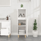 Bathroom Cabinet White 30x30x100 cm Engineered Wood - Side View
