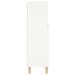 Bathroom Cabinet White 30x30x100 cm Engineered Wood