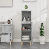 Bathroom Cabinet Concrete Grey 30x30x100 cm Engineered Wood - Side View