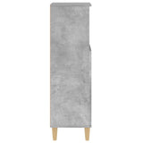 Bathroom Cabinet Concrete Grey 30x30x100 cm Engineered Wood - Low Angle