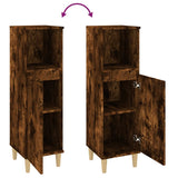 Bathroom Cabinet Smoked Oak 30x30x100 cm Engineered Wood - Extra Image