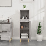Bathroom Cabinet Grey Sonoma 30x30x100 cm Engineered Wood - Side View