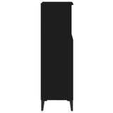 Bathroom Cabinet Black 30x30x100 cm Engineered Wood - Extra Image