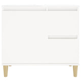 Bathroom Cabinet White 65x33x60 cm Engineered Wood - Close-Up Angle