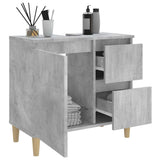 Bathroom Cabinet Concrete Grey 65x33x60 cm Engineered Wood - Top-Down View