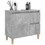 Bathroom Cabinet Concrete Grey 65x33x60 cm Engineered Wood