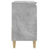 Bathroom Cabinet Concrete Grey 65x33x60 cm Engineered Wood - Low Angle