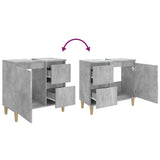 Bathroom Cabinet Concrete Grey 65x33x60 cm Engineered Wood - Extra Image