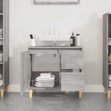 Bathroom Cabinet Grey Sonoma 65x33x60 cm Engineered Wood