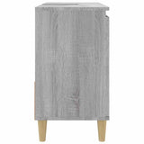 Bathroom Cabinet Grey Sonoma 65x33x60 cm Engineered Wood - Low Angle