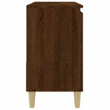 Bathroom Cabinet Brown Oak 65x33x60 cm Engineered Wood - Low Angle