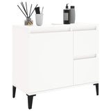 Bathroom Cabinet White 65x33x60 cm Engineered Wood - 45-Degree Angle