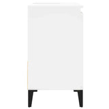 Bathroom Cabinet White 65x33x60 cm Engineered Wood - Low Angle