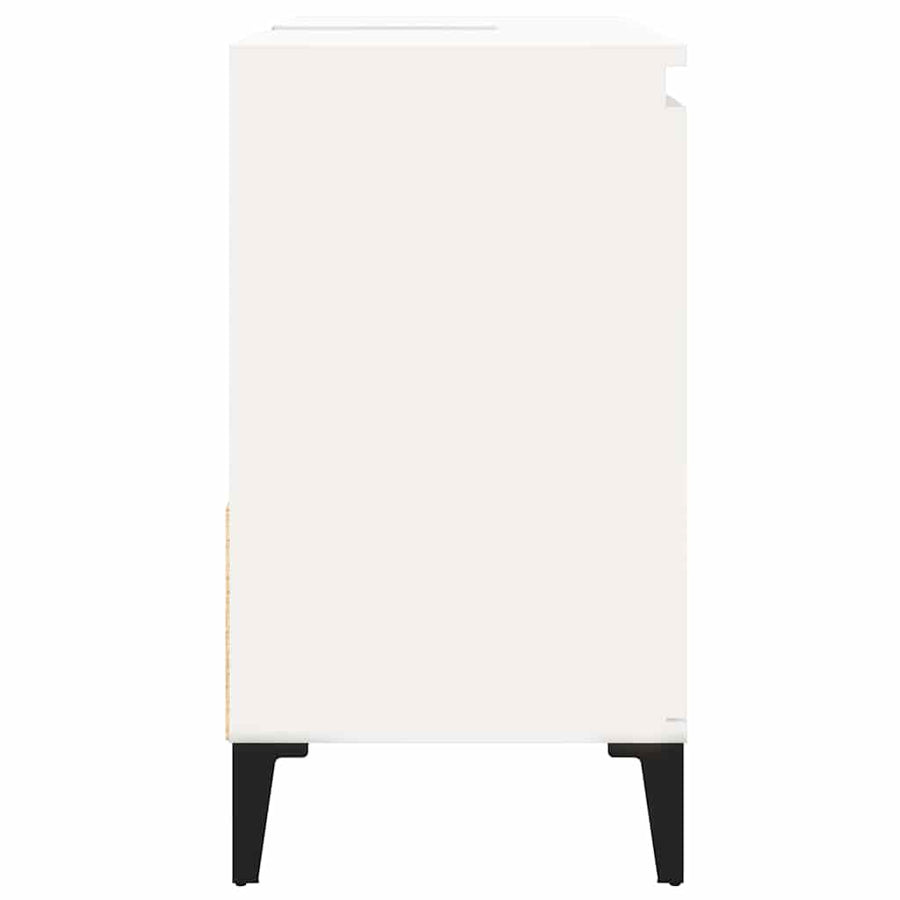 Bathroom Cabinet White 65x33x60 cm Engineered Wood