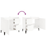 Bathroom Cabinet White 65x33x60 cm Engineered Wood - Extra Image