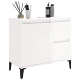 Bathroom Cabinet High Gloss White 65x33x60 cm Engineered Wood - 45-Degree Angle