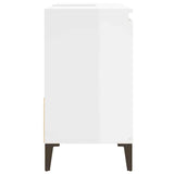 Bathroom Cabinet High Gloss White 65x33x60 cm Engineered Wood - Low Angle