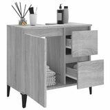 Bathroom Cabinet Grey Sonoma 65x33x60 cm Engineered Wood - Top-Down View