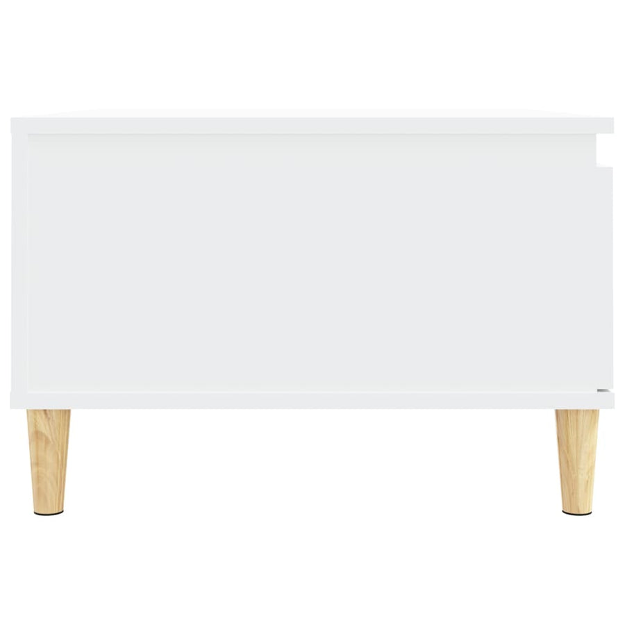 Coffee Table White 55x55x36.5 cm Engineered Wood