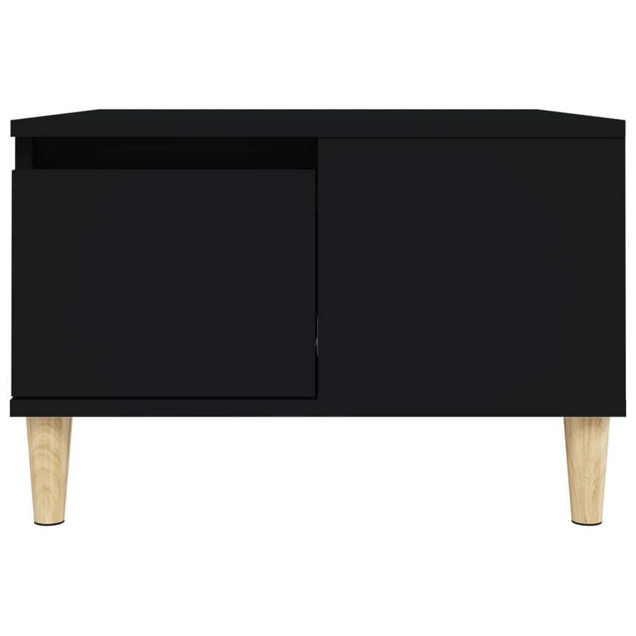 Coffee Table Black 55x55x36.5 cm Engineered Wood