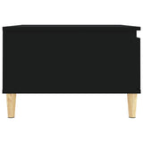 Coffee Table Black 55x55x36.5 cm Engineered Wood - Low Angle