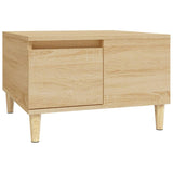 Coffee Table Sonoma Oak 55x55x36.5 cm Engineered Wood - Front View