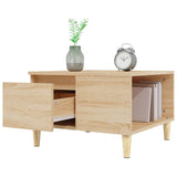 Coffee Table Sonoma Oak 55x55x36.5 cm Engineered Wood - 45-Degree Angle
