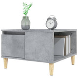 Coffee Table Concrete Grey 55x55x36.5 cm Engineered Wood - Top-Down View