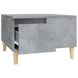 Coffee Table Concrete Grey 55x55x36.5 cm Engineered Wood - Rear View