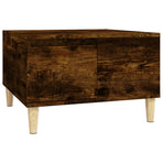 Coffee Table Smoked Oak 55x55x36.5 cm Engineered Wood
