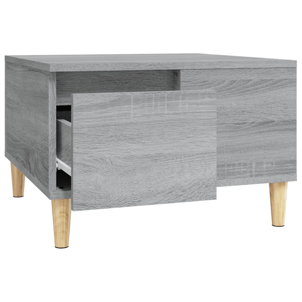 Coffee Table Grey Sonoma 55x55x36.5 cm Engineered Wood