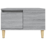 Coffee Table Grey Sonoma 55x55x36.5 cm Engineered Wood - Close-Up Angle