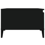 Coffee Table Black 55x55x36.5 cm Engineered Wood - Low Angle