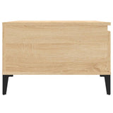 Coffee Table Sonoma Oak 55x55x36.5 cm Engineered Wood - Low Angle
