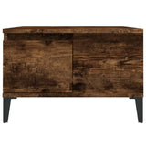 Coffee Table Smoked Oak 55x55x36.5 cm Engineered Wood