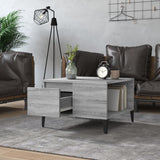 Coffee Table Grey Sonoma 55x55x36.5 cm Engineered Wood - Side View