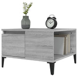 Coffee Table Grey Sonoma 55x55x36.5 cm Engineered Wood - Top-Down View