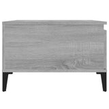 Coffee Table Grey Sonoma 55x55x36.5 cm Engineered Wood - Low Angle