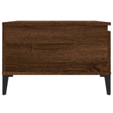 Coffee Table Brown Oak 55x55x36.5 cm Engineered Wood - Low Angle