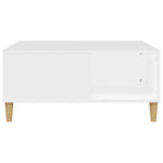 Coffee Table White 80x80x36.5 cm Engineered Wood
