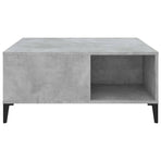 Coffee Table Concrete Grey 80x80x36.5 cm Engineered Wood