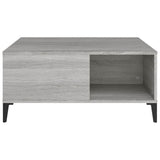 Coffee Table Grey Sonoma 80x80x36.5 cm Engineered Wood
