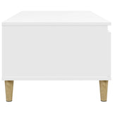 Coffee Table White 90x50x36.5 cm Engineered Wood - Low Angle