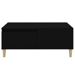 Coffee Table Black 90x50x36.5 cm Engineered Wood