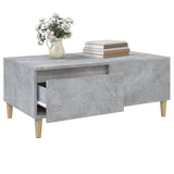 Coffee Table Concrete Grey 90x50x36.5 cm Engineered Wood - 45-Degree Angle