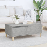 Coffee Table Concrete Grey 90x50x36.5 cm Engineered Wood