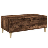 Coffee Table Smoked Oak 90x50x36.5 cm Engineered Wood - Front View