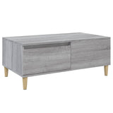 Coffee Table Grey Sonoma 90x50x36.5 cm Engineered Wood - Front View